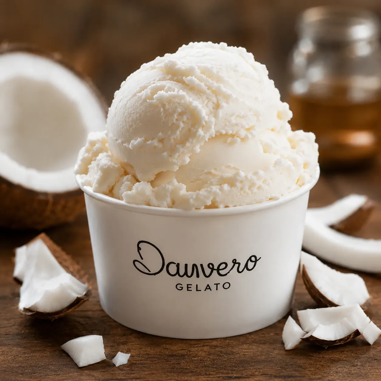 Gelato de coco