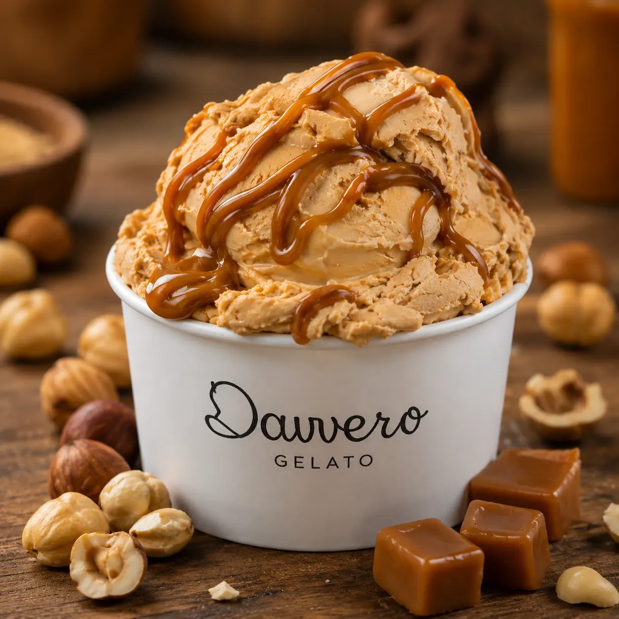 Gelato de doce de leite