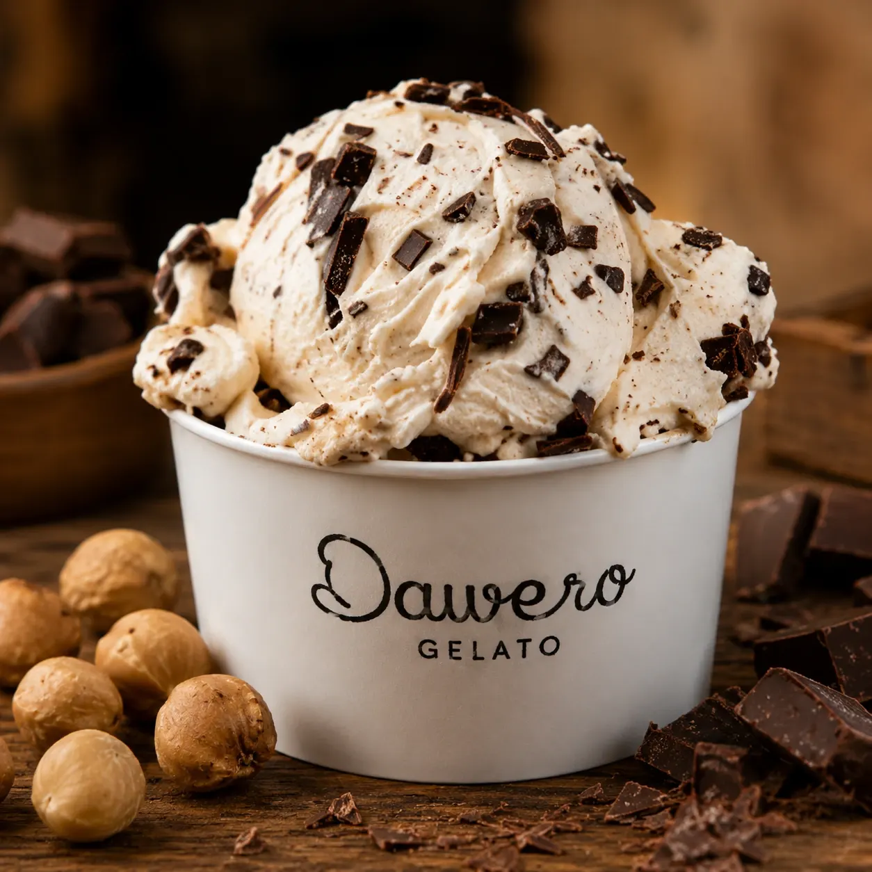 Gelato de stracciatella